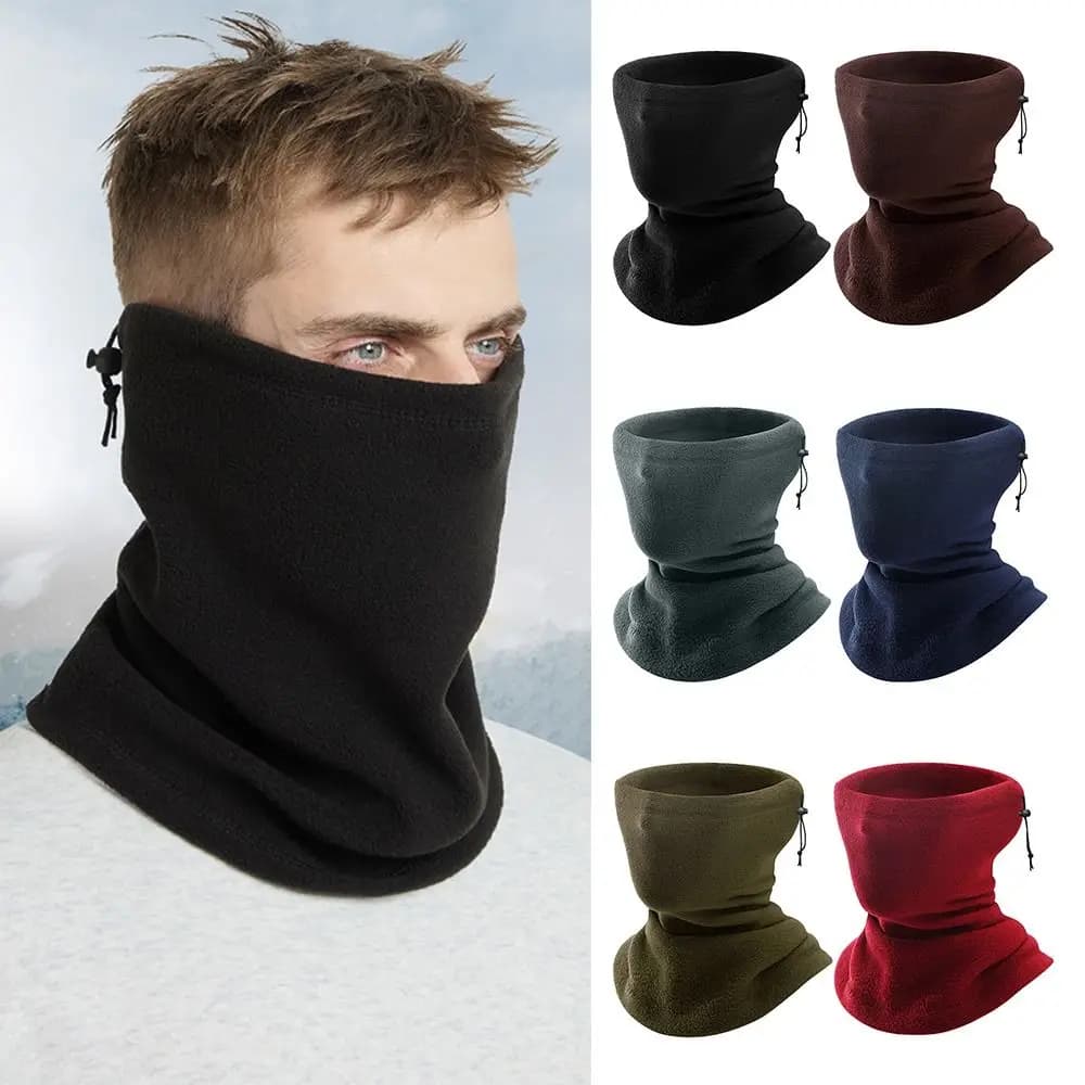 Maschera termica calda per moto Antivento Cerchio avvolgente Passamontagna Scaldacollo Sciarpa snood in pile Uso motociclistico