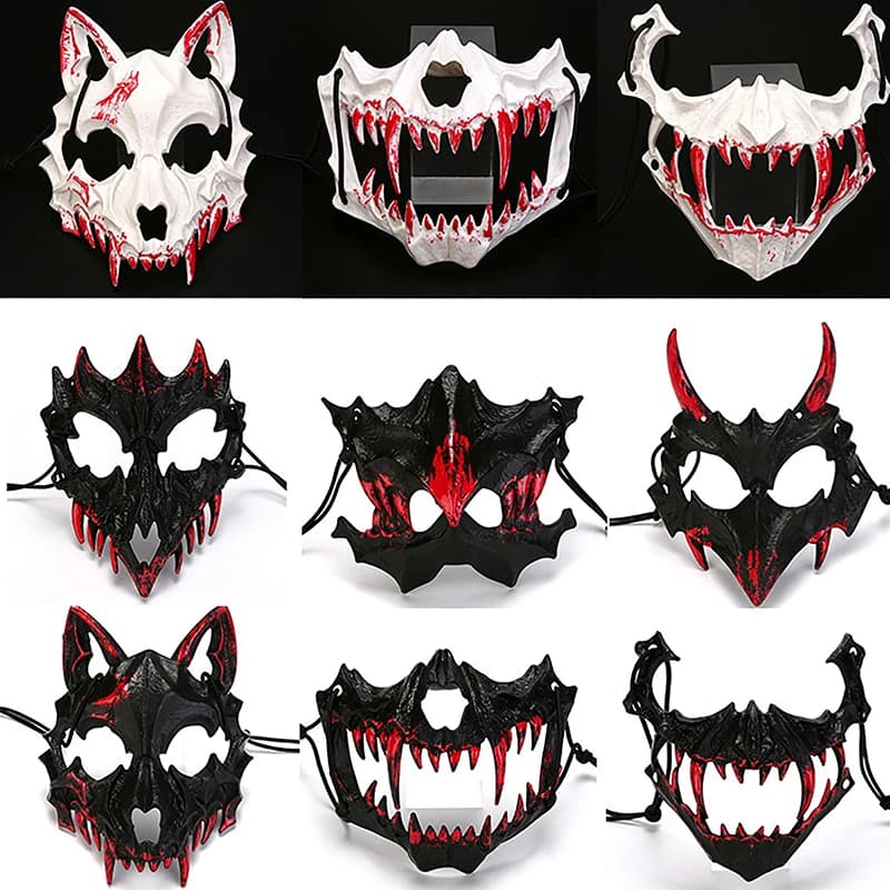 Maschera con teschio animale Maschera per animali Costumi da vestire per maschera per feste di Halloween Giocattolo di oggetti di scena