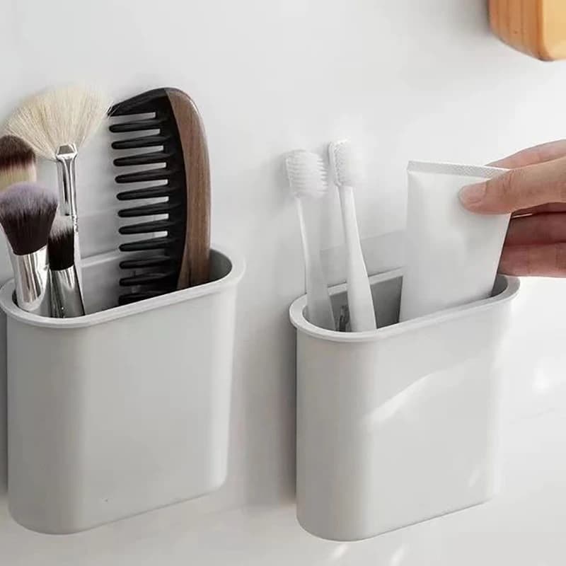 Portaspazzolino da parete per bagno portaspazzolino da parete autoadesivo per spazzolino elettrico rasoio per dentifricio