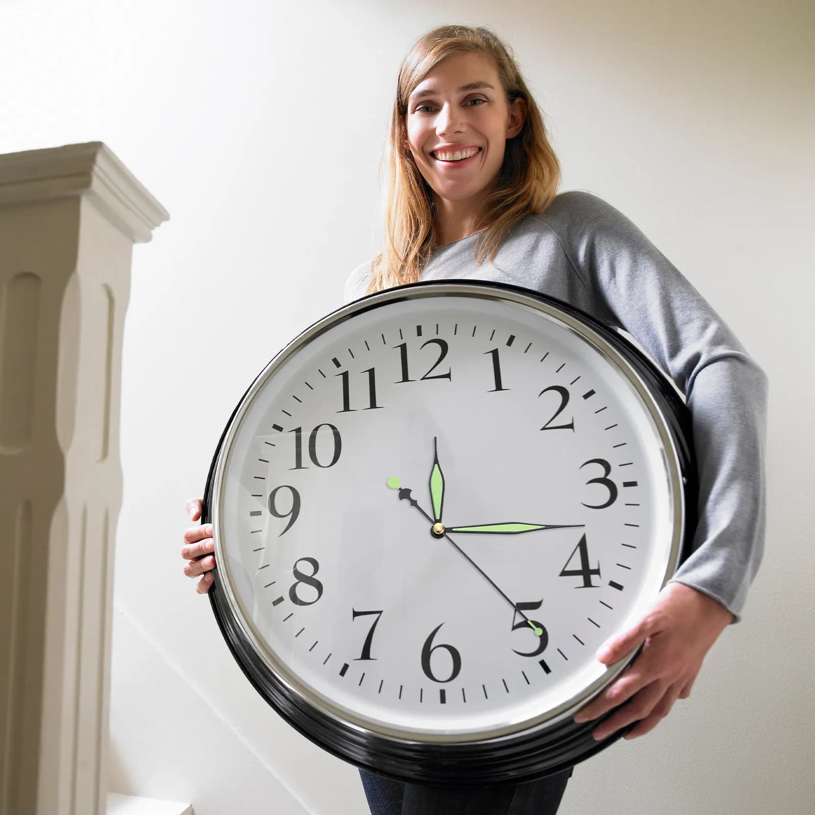 10 Set di Lancette Luminose per Orologi da Parete, Kit di Ricambio per Riparazione e Creazione di Orologi