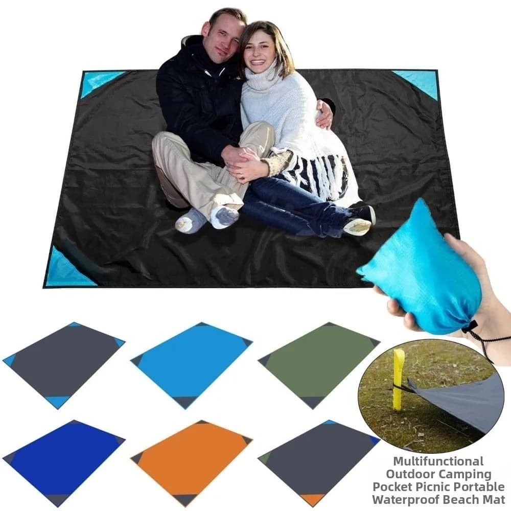 High Quality Ultralight Tent Floor Tarp Portable Foldable Oxford Cloth Pocket Mat with Sack Waterproof Tent Camping Hiking