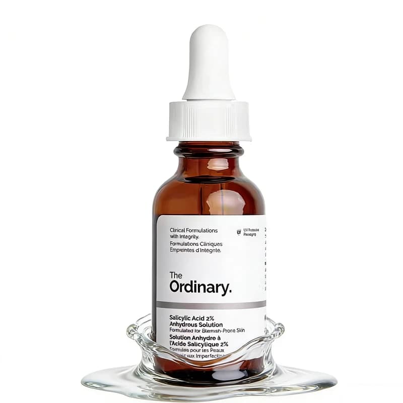 Soluzione all'acido salicilico al 2% anidra 30 ml Sblocca i pori Esfolia ed effetto esfoliante Aspetto minimo dei pori