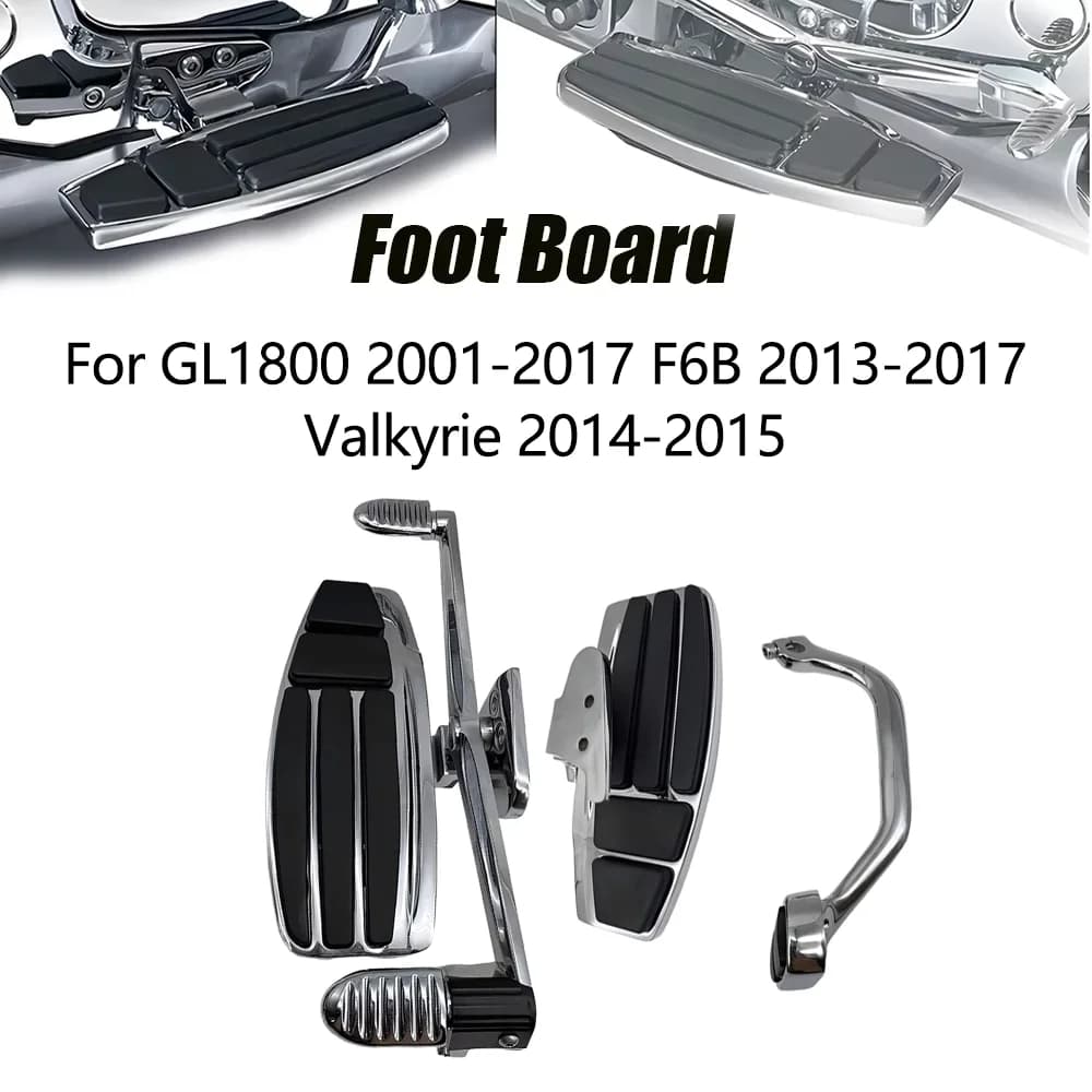 Per Honda GoldWing GL1800 GL 1800 Valkyrie F6B Gold Wing 1800 2001-2017 Moto Chrome Driver Pedana Kit