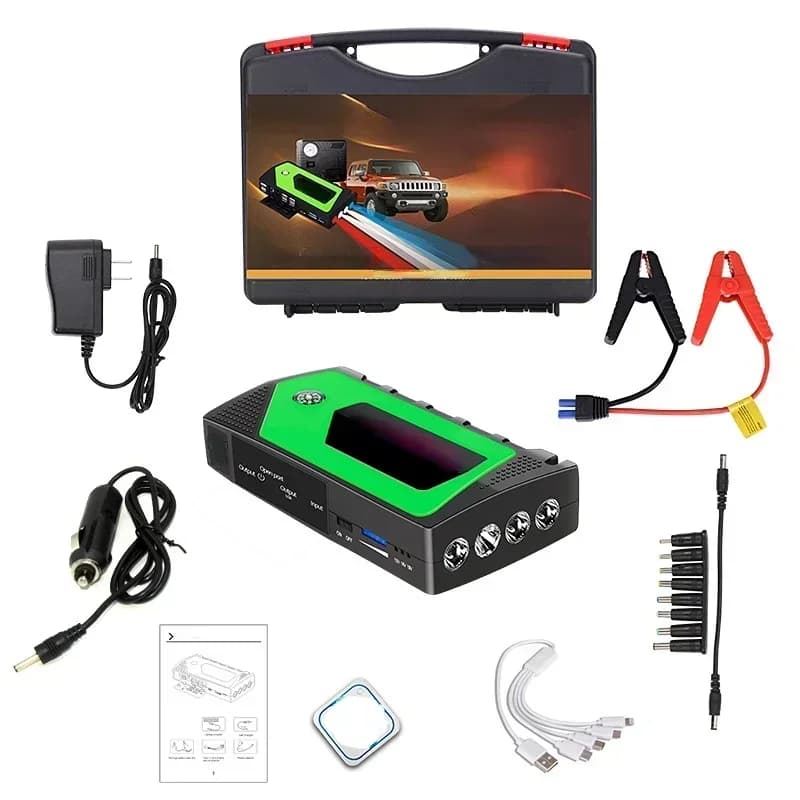 Nuovo Avviatore di Emergenza per Auto con Batteria da 99800mAh, Alimentatore Mobile di Grande Capacità 12V per Emergenze Auto, Caricabatterie per Auto