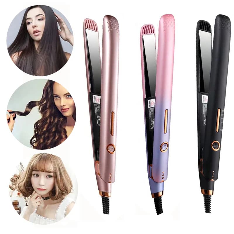 Mini electric curling iron, ceramic hair plate, styling tools, hair curling, smoothing plate, beard plate