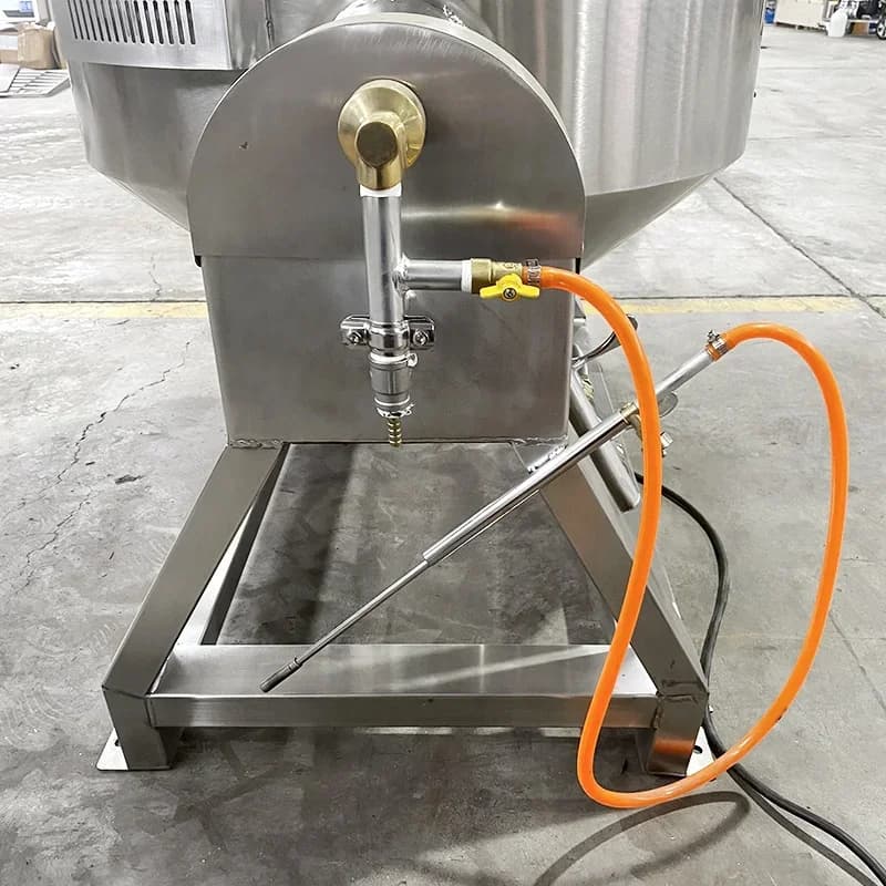 Pentola Industriale da 300L con Riscaldamento a Gas per Cottura di Zucchero, Carne, Verdure, Salsa di Peperoncino, Marmellata