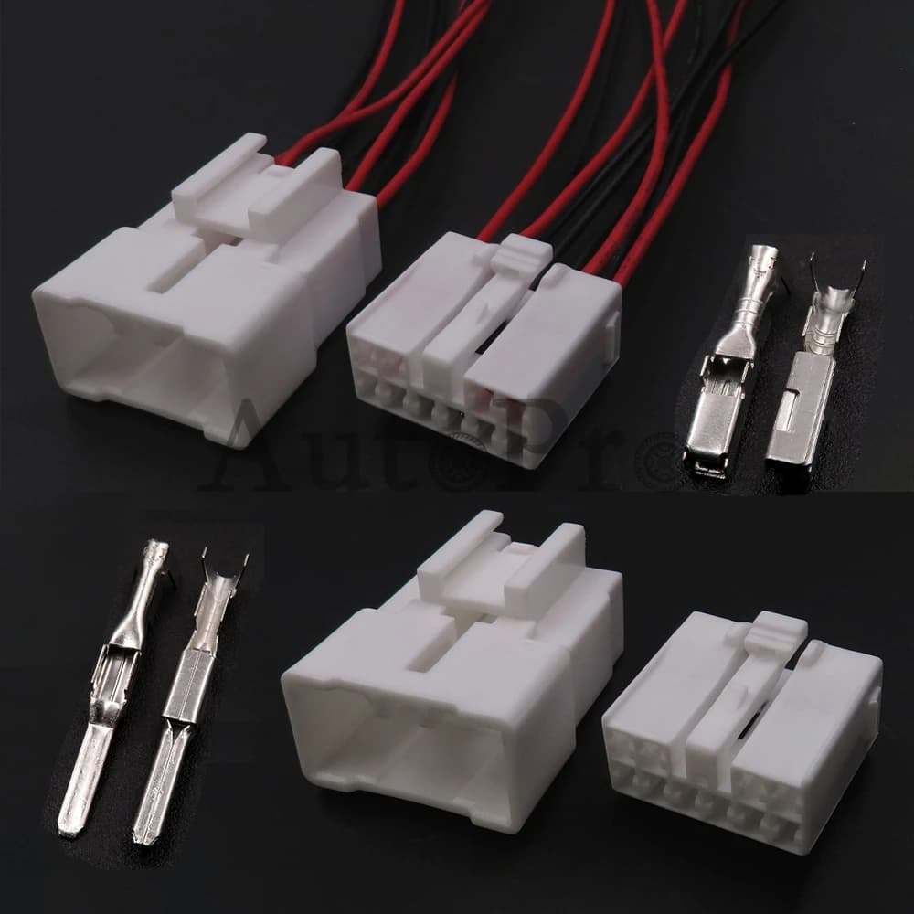 1 Set 10 fori 7283-1100 MG651056 MG641059 modifica Auto maschio femmina presa cablaggio connettore non sigillato automatico