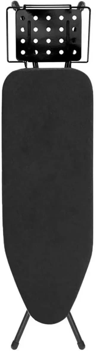 Asse da Stiro 43x14 Pollici con Supporto per Vapore, Telaio in Metallo Resistente, Rivestimento Termoresistente, Pieghevole, Dimensioni Standard con Supporto Appendiabiti