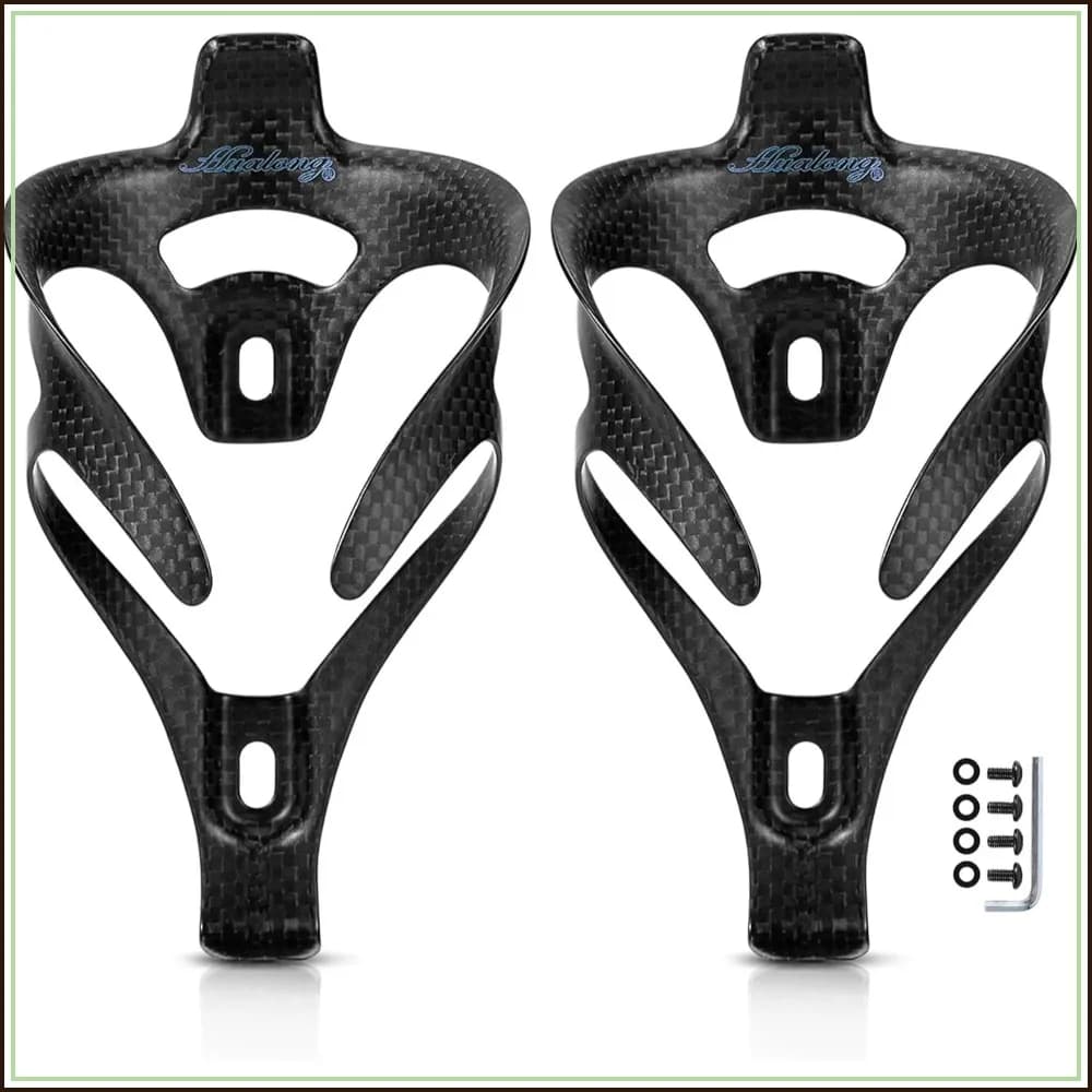 Ultra Light Carbon Fiber Bike Water Bottle Cage, Non-Slip, 72mm Diameter, 16g, for Road MTB