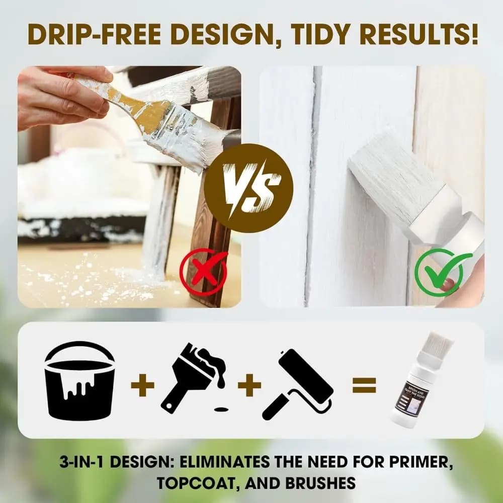 Brush for Furniture Repair Roller Paint DIY Renovation Wall Advertisements Cleaning Tools Small Roller Brush Wall Repair Tool