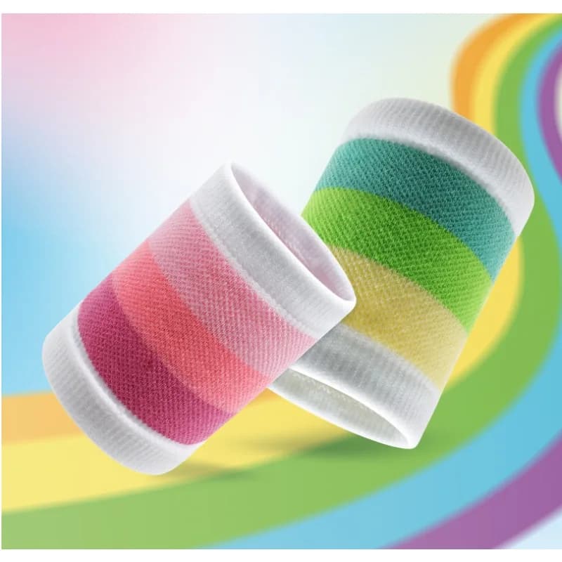 2 pcs sport wrist strap breathable unisex pressure sleeve basketball lap race band for sweat badminton outdoor practical accessories