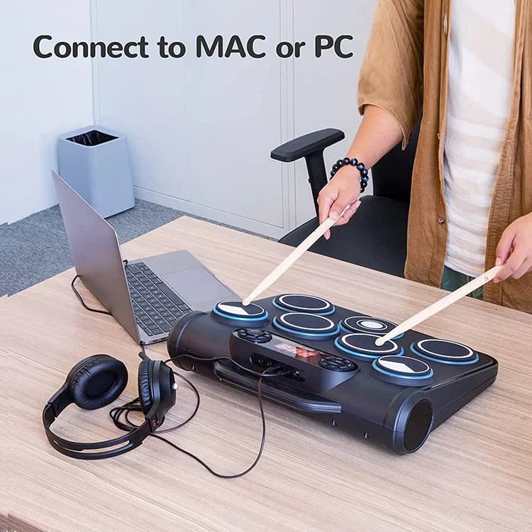 Miglior Set di Batteria Elettronica Professionale con Pad per Rullante, Piatto Basso e Strumenti a Percussione