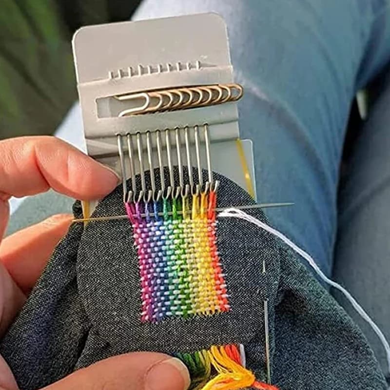 Diy Creative Braiding Patching Machine Hand Knitting Wooden Speed Weve Type Small Loom Tool Stitching And Knitting LoomHot Sale