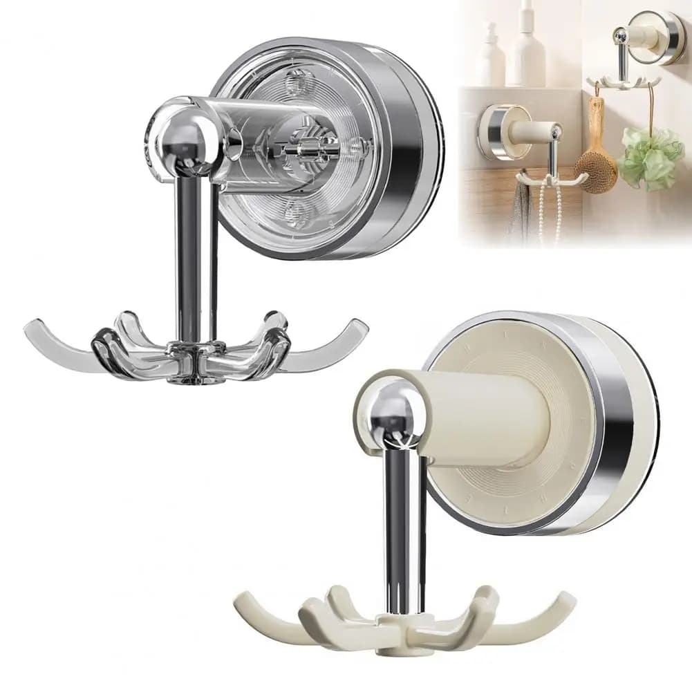 Fashionable Power Suction Fan Hooks Vacuum Reusable Shower Hooks Hook for Durable Clothes Hook for Traceless Clothes