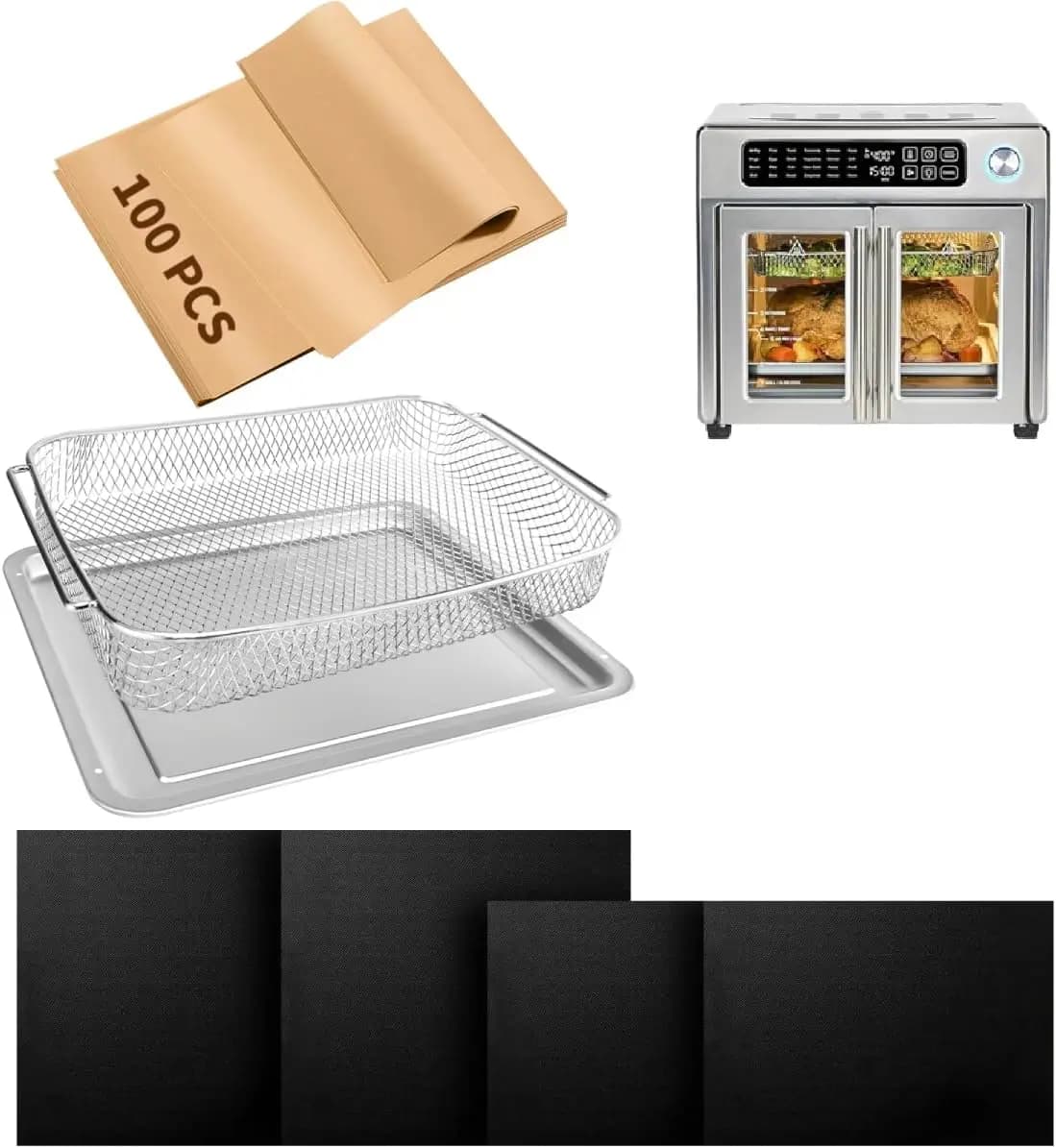 Air Fryer Accessories Compatible with Emeril Lagasse 26 Qt Extra Large, Furnace Set with