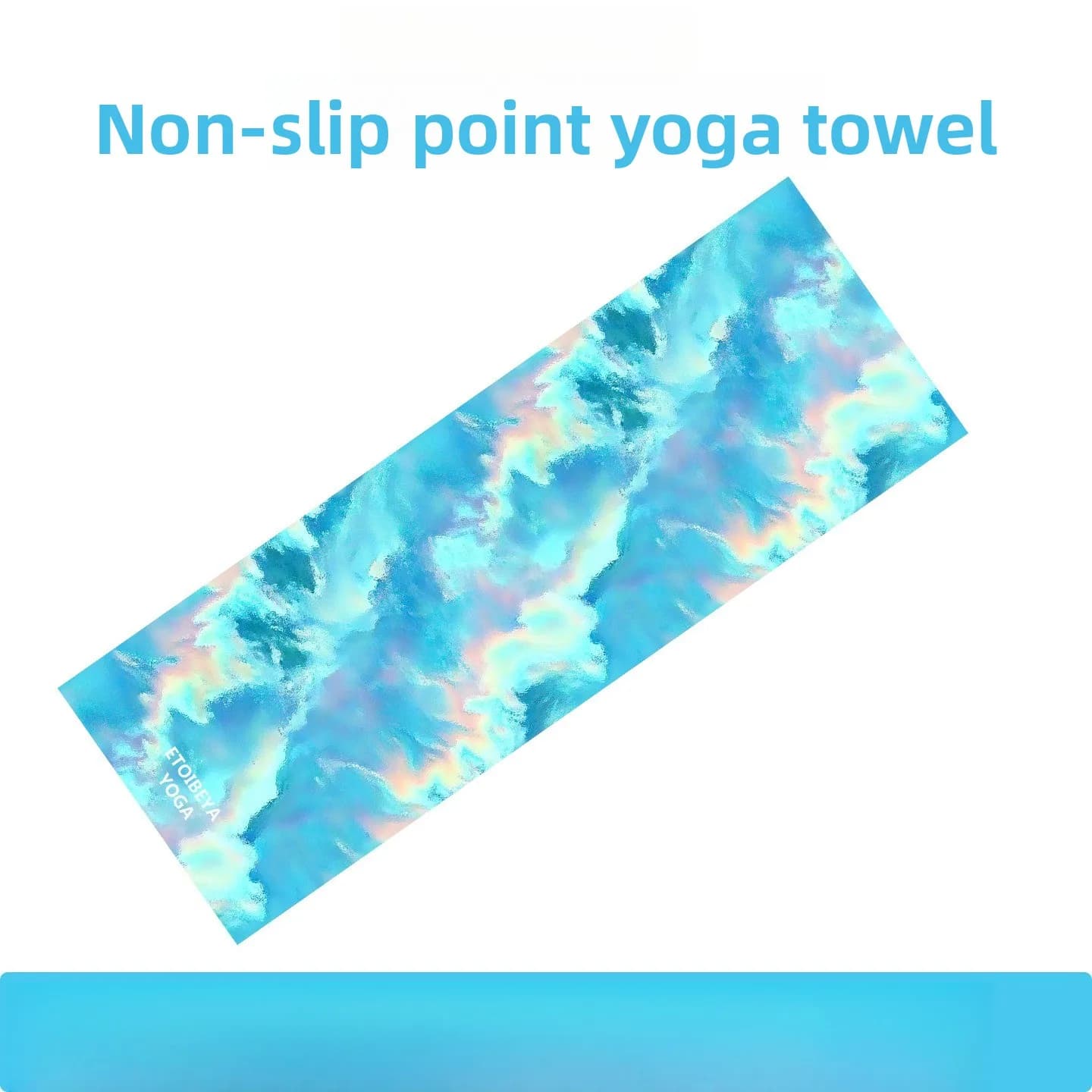 Asciugamano da yoga antiscivolo, tappetino antiscivolo Tappetino da yoga Asciugamano sportivo portatile che assorbe il sudore Asciugamano da yoga