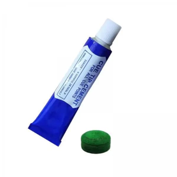 4x Puntali per Stecca da Biliardo con Colla Forte a Base di Cemento, Asciugatura Rapida, Puntali Verdi per Giochi Indoor e Accessori per Snooker