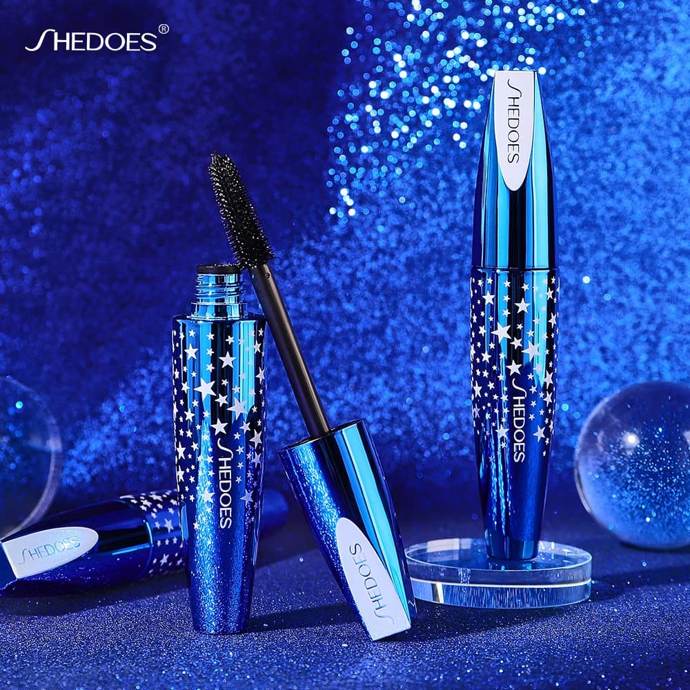 SHEDOES Mascara volumizing and elongating Curl, waterproof, deburring proof, intense black for 24 hours - Suitable for all skin types