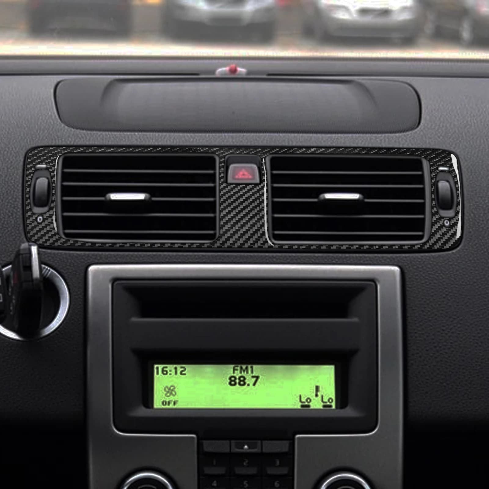 For Volvo S40 V50 2004-2011 C30 2006-2013 Carbon Fiber Air Conditioning Outlet Vent Panel Cover Trim Set Car Accessories Sticker