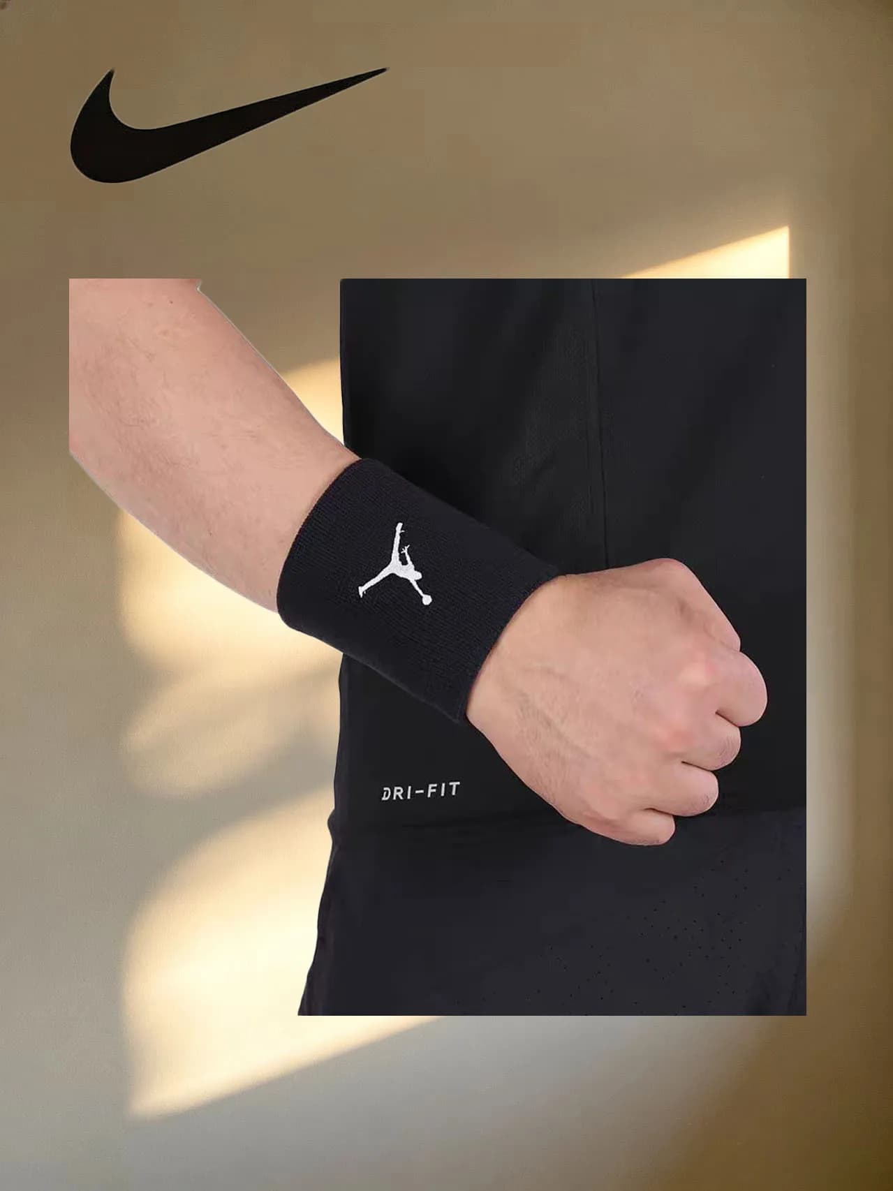 Nike Air Jordan Unisex Basketball Training Sweat-Wicking Wristbands Pair AC4094-010