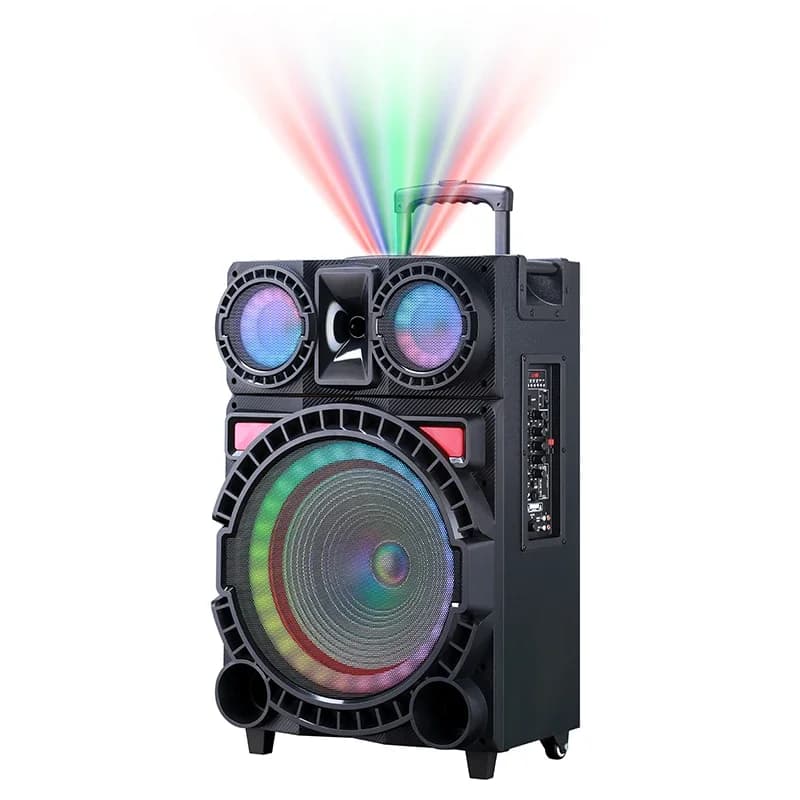 Macchina per Karaoke Bluetooth Portatile, Sistema di Altoparlanti per Canto, Supporta USB, Scheda SD, AUX, MP3, FM