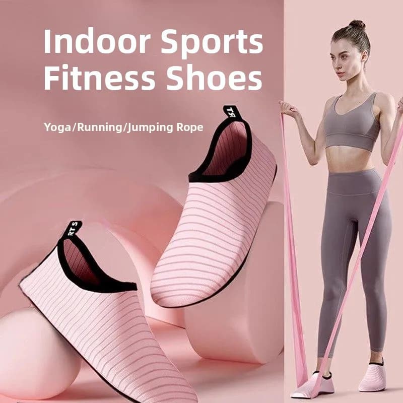 Women's yoga training jumping rope, for indoors, silent sports, special for gym, with soft, light and non-slip bottom
