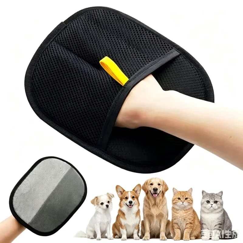 Washable Pet Hair Remover Gloves – Portable Home Dehairing Mitts for Clothes Sofa Carpet, Reusable Lint Removal Glove for Dog pd
