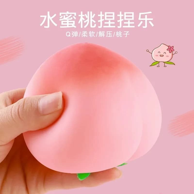 Giocattolo spatole morbido alla frutta e fragola – Sollievo dallo stress a lenta crescita per bambini e adulti, giocattolo sensoriale anti-ansia da spremere