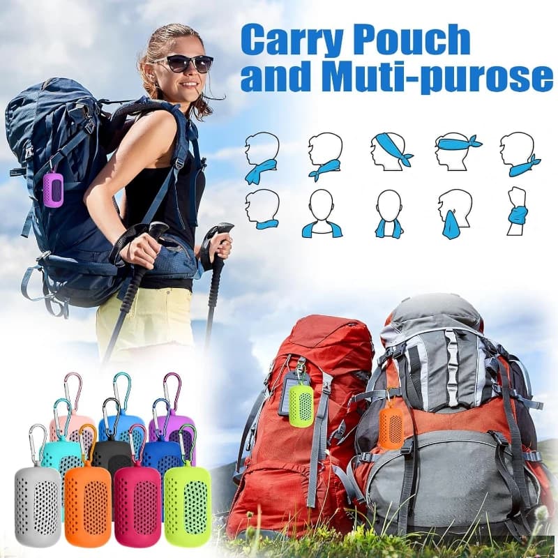 1/2pcs Cold Feeling Sports Quick-Drying Towel Fitness Cold Towel Outdoor Travel Portable Towel yoga Quickdrying Sweat Absorption