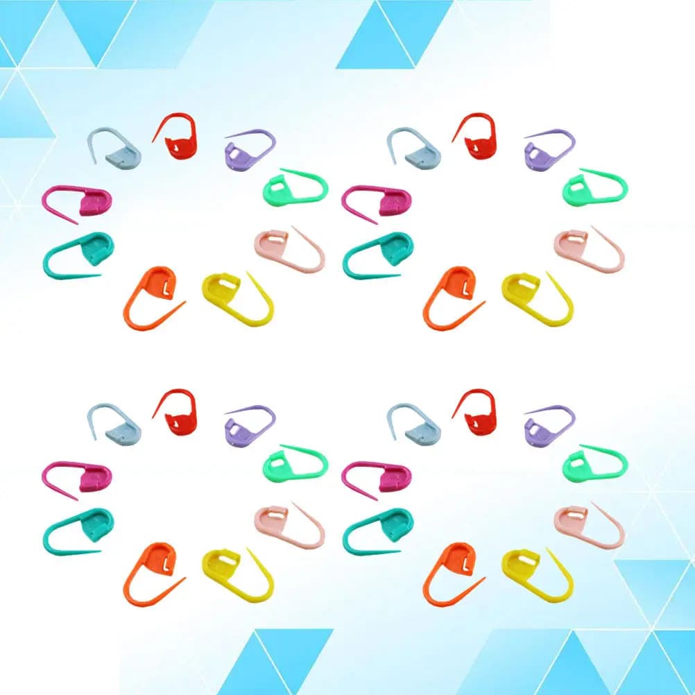 120 Pezzi Marcatori per Maglia in Plastica Morbidi e Flessibili con Chiusura a Clip per Maglioni Sciarpe Accessori per Uncinetto Scatola Portaoggetti 10