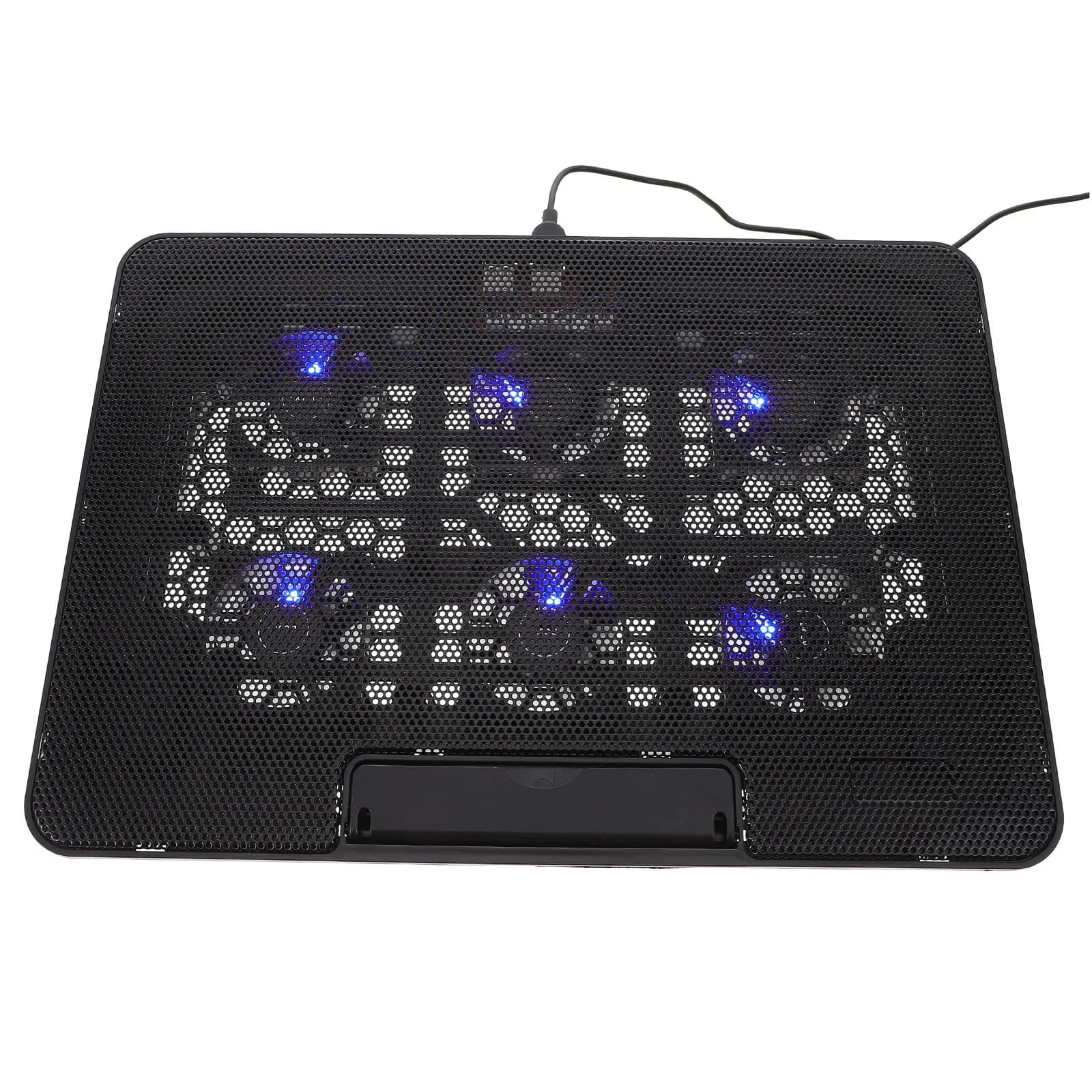 Supporto di Raffreddamento per Laptop Professionale in Plastica Regolabile con 6 Ventole e Porta USB, Silenzioso, per Gaming