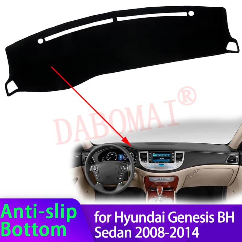 Copertura Cruscotto per Hyundai Genesis BH Berlina 4 Porte 2008-2014, Tappetino Cruscotto Auto, Tappeto Parasole, Cuscino Protettivo