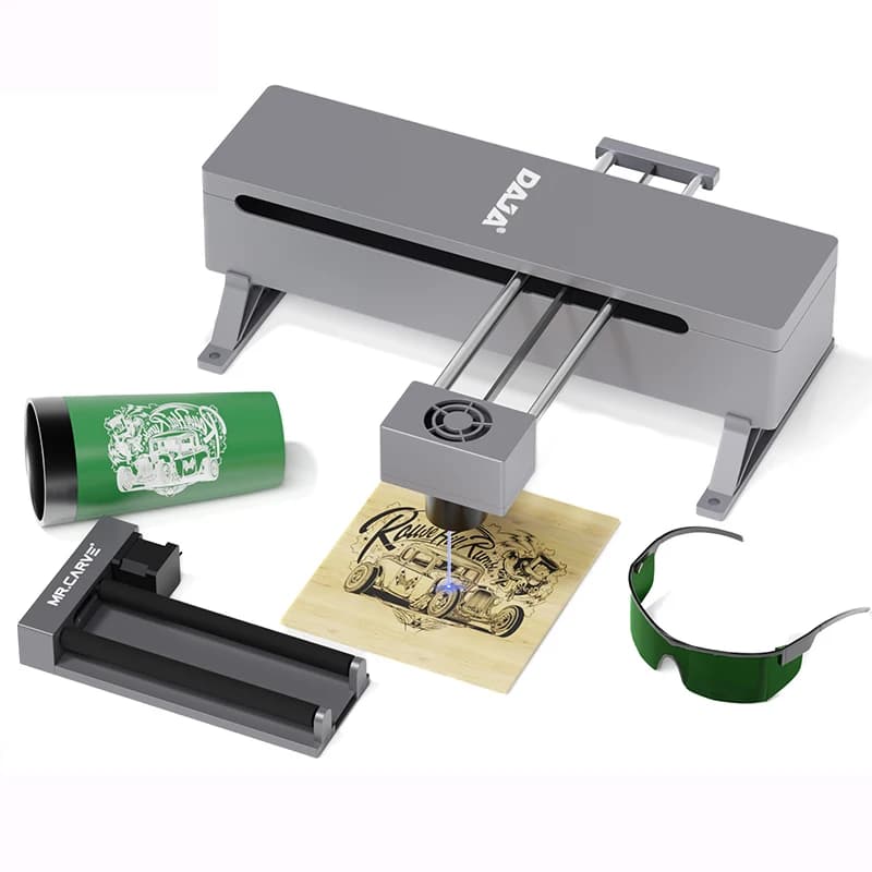 DAJA DJ7 5W Mini portatile CNC taglierina per incisore laser fai da te APP controllo macchina per incisione laser legno vetro carta pietra AI pulsato