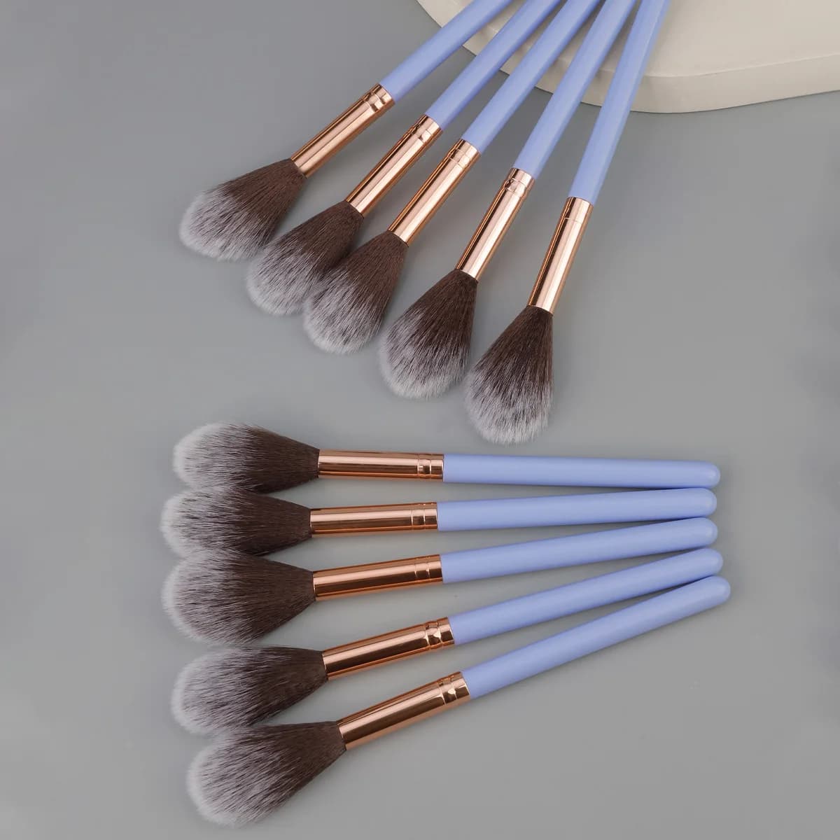 1/5/10pcs Professional Blush Highlight Brush Loose Powder Brush Portable Multifunction Soft Fiber Makeup Brush Beauty Tools