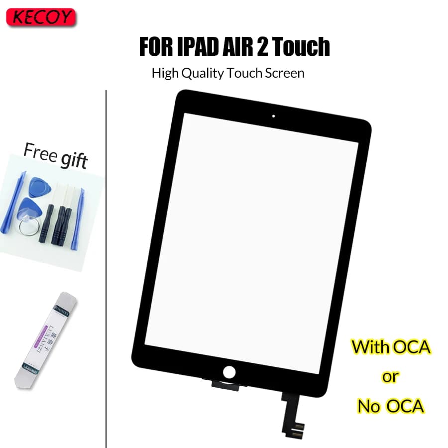 1 pz nuovo 9.7 "per ipad air2 sostituzione touch screen di seconda generazione a1566 a1567 strumenti per digitalizzatore touchscreen in vetro