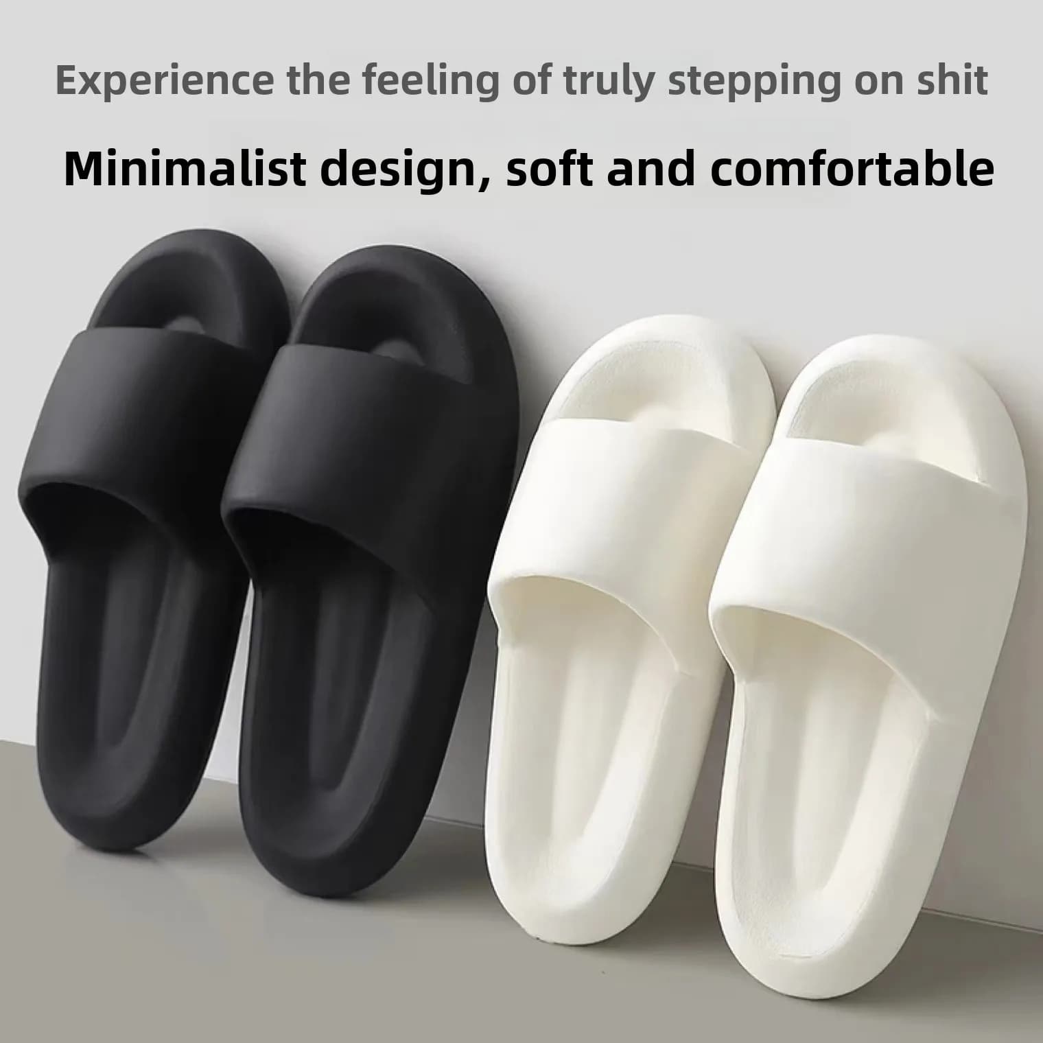 Silent Anti-Slip Bath Slippers Men's Summer Indoor Home Thi Bot Home Use Batoom Slippers Women's Summer Flat Heel