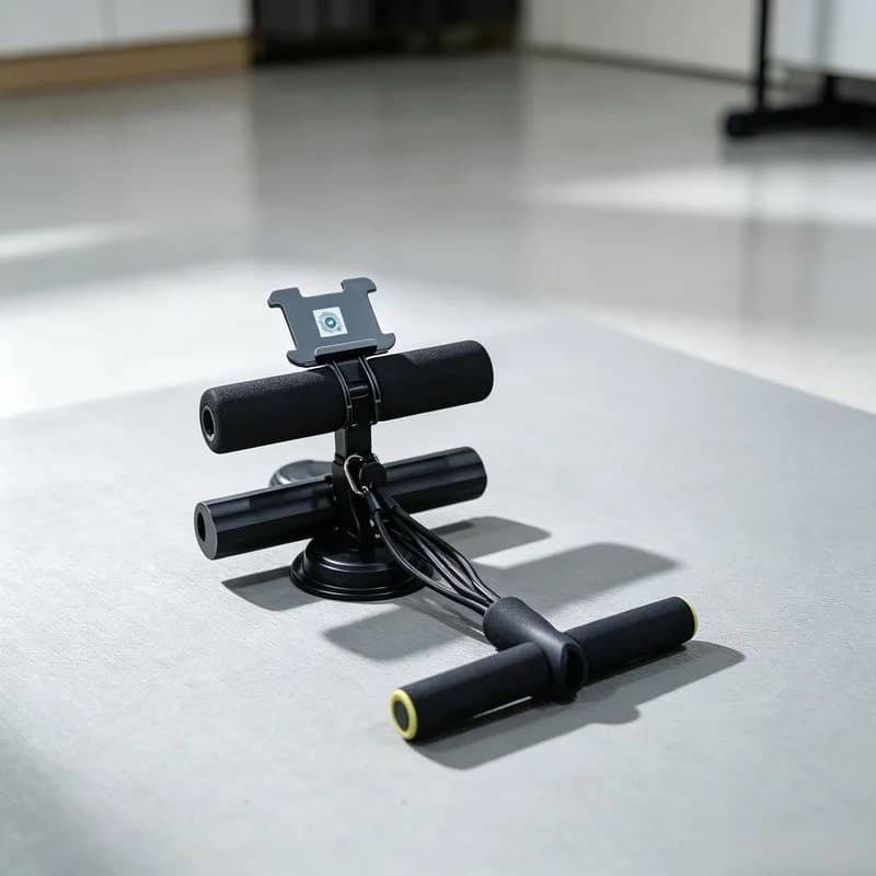 Suction‑Cup Sit‑Up Aid, Adjustable Ankle Support Abdominal Sit‑Up Workout Equipment for Home Indoor Core Physical Training