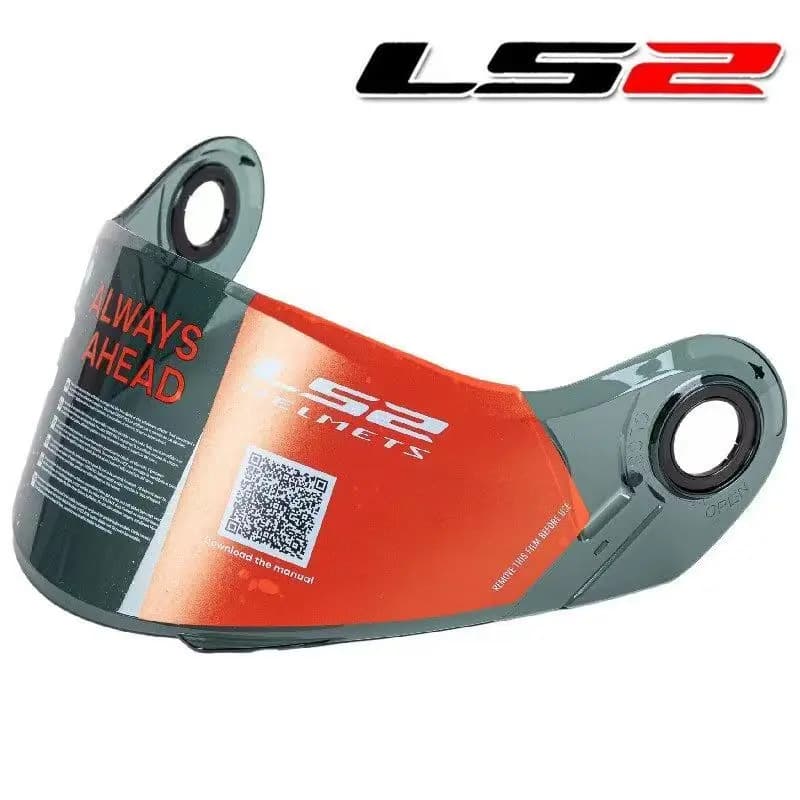 Visiera Ribaltabile LS2 Ff370 per Casco Moto, Lente Antinebbia Colorata, Doppia Lente per Casco Modulare LS2 FF394 FF386 FF325