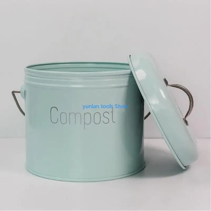 Cestino per il compost da cucina da 50 libbre con cestino del compost per compost con compost compost con compost coperchio