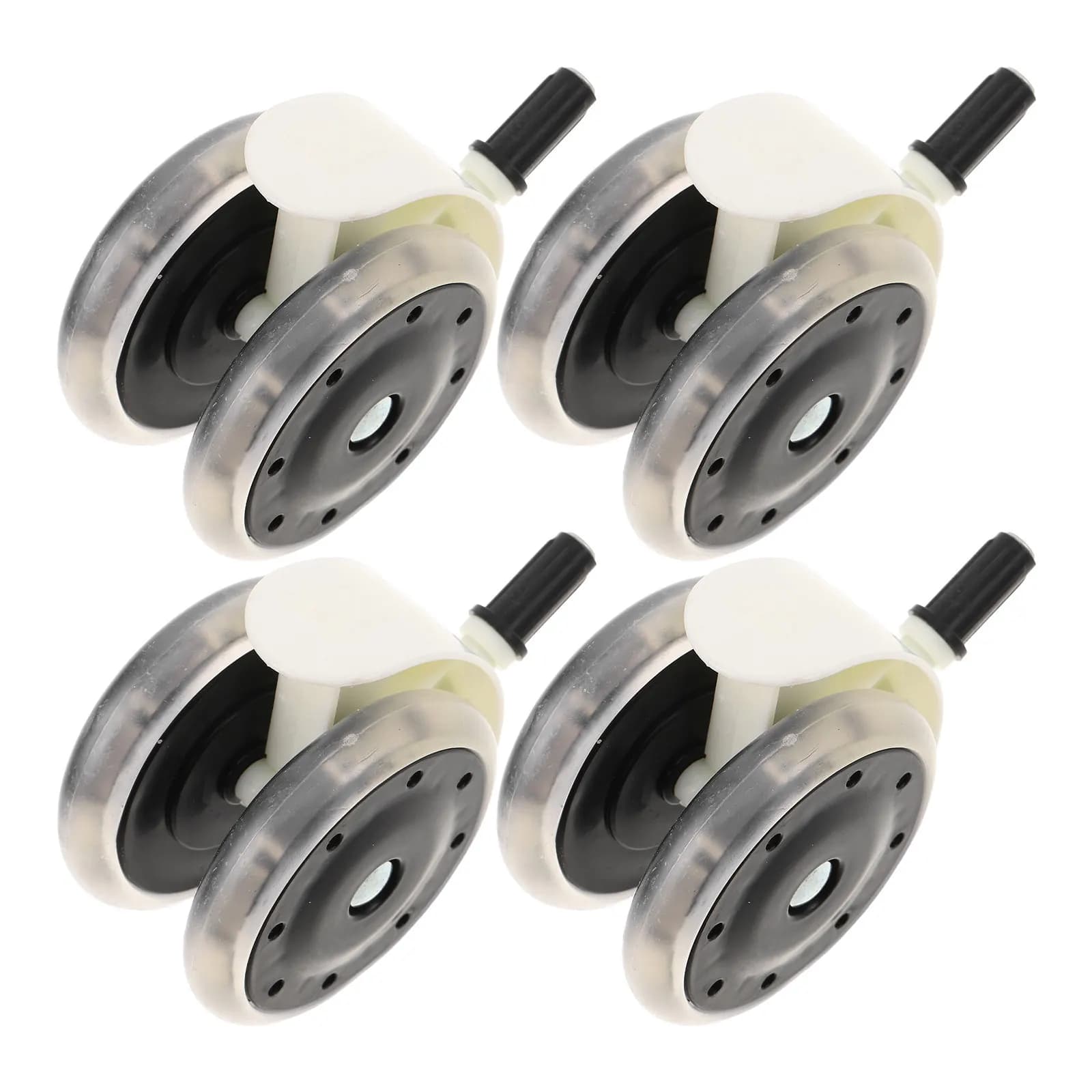 4pcs Baby Stroller Wheels Replacement Universal Swivel Caster For Toddler Walker Durable Pp Quiet Operation Easy Install