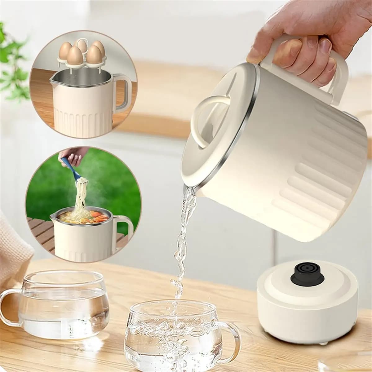 Nuovo Bollitore Elettrico Pieghevole 2026, 1000ML, Scaldacqua Portatile, Bollitore Elettrico per Casa, Spina EU