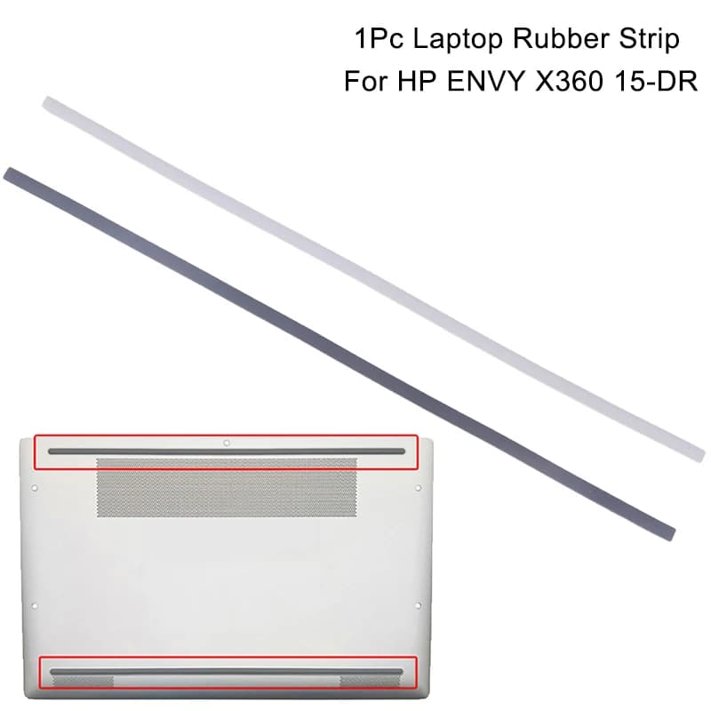 Striscia in gomma per la copertura inferiore del laptop, 1 pezzo, per ENVY X360 15-DR, striscia antiscivolo per i piedini del computer portatile