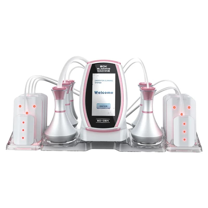 Slimming Machine 6 in 1 80K with Ultrasonic Cable, Lifting Cutaneous, Fixing, Vacuum Lipo KIM8, Body Modeling