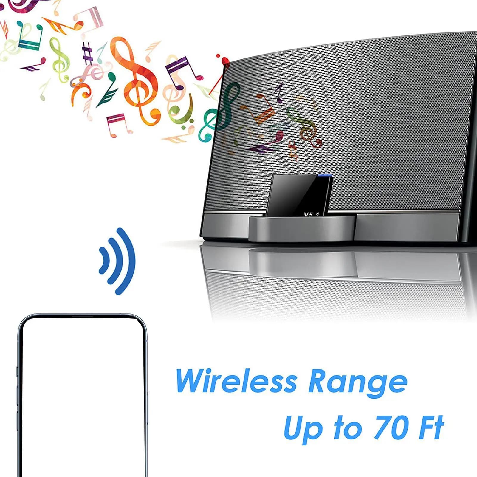 Adattatore musicale ricevitore audio Bluetooth per stazioni d'accueil Dispositivo Bluetooth