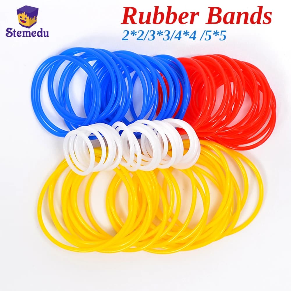 20PCS MOC Elastici 85543 85544 85545 85546 2x2 3x3 4x4 5x5 per Hi-Technic Sezione Trasversale Rotonda Puleggia Ruota Cinghia di Trasmissione