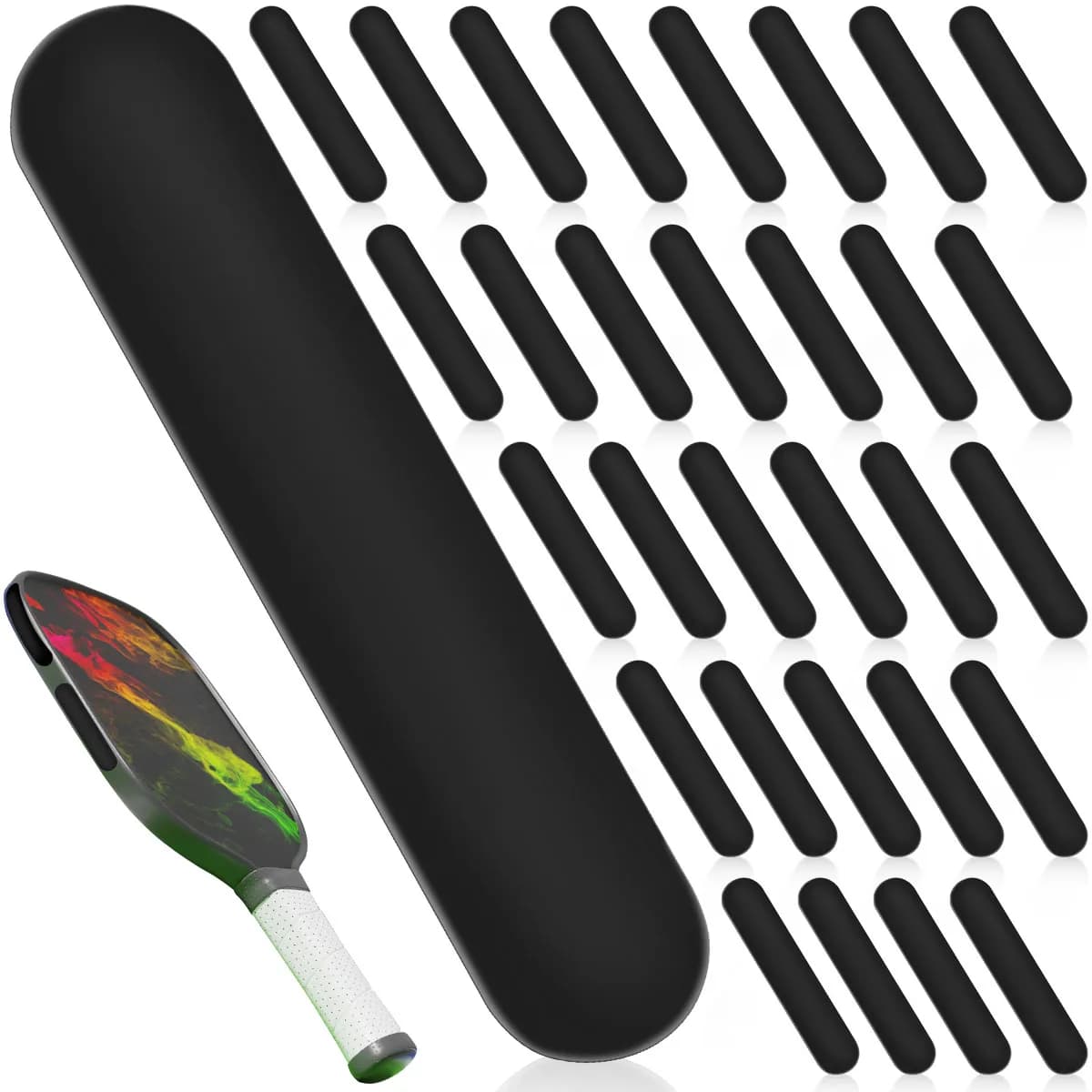 30Pcs Peak Paddles Racket Head Sticker Weighted 3g Lead Tape Sticker Pickleball Lead Tape Racquets Tennis Pickleball Accessories