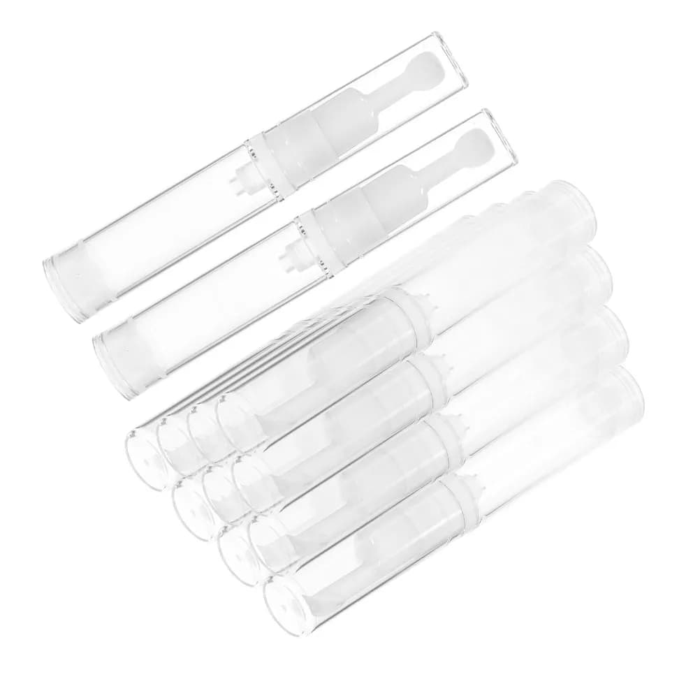 12 Pezzi Flaconi Airless Ricaricabili, Contenitori Portatili per Trucco, Bottiglie Sottovuoto da Viaggio per Lozioni e Fondotinta