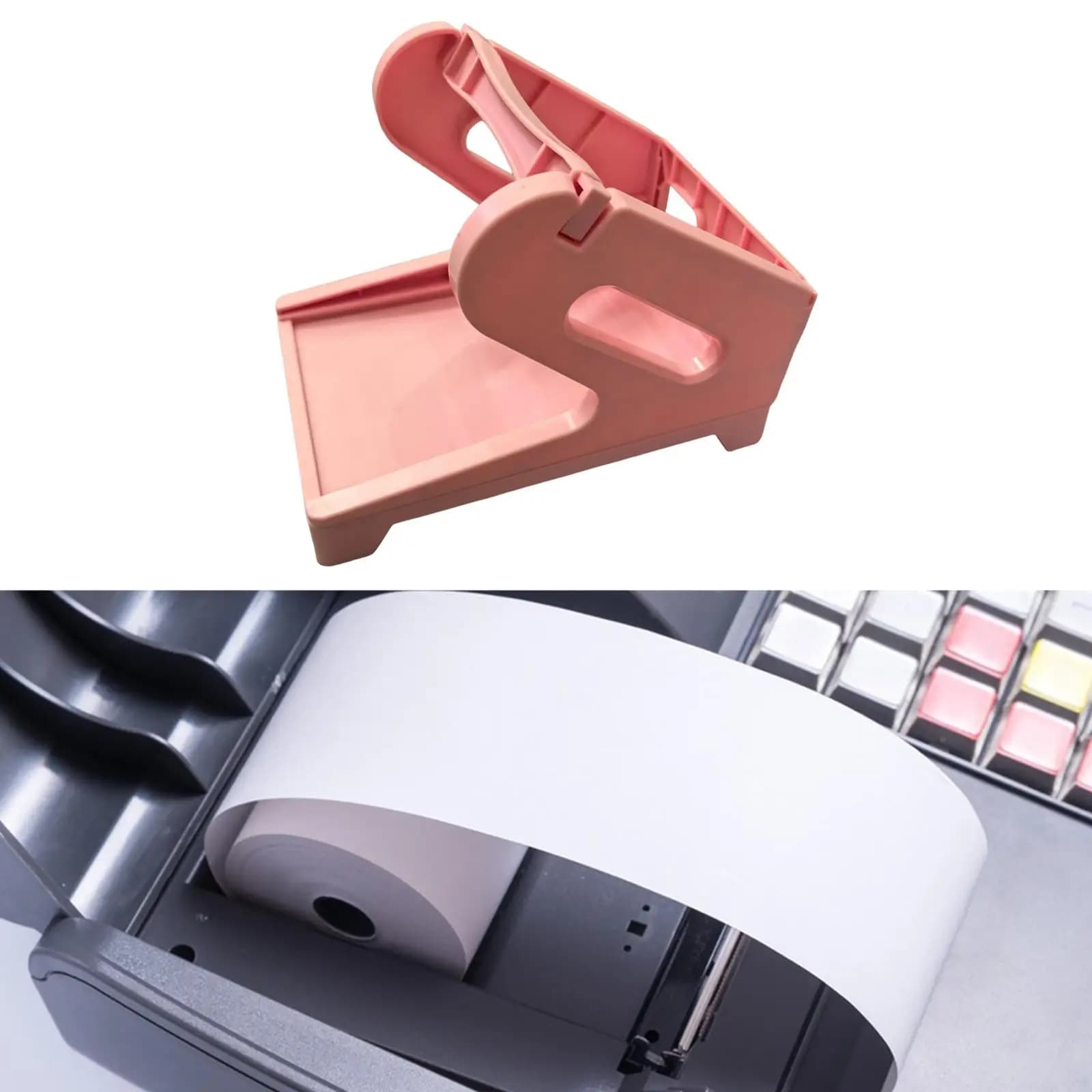 Porta etichette termico compatto versatile rosa per magazzino, fabbrica, ufficio