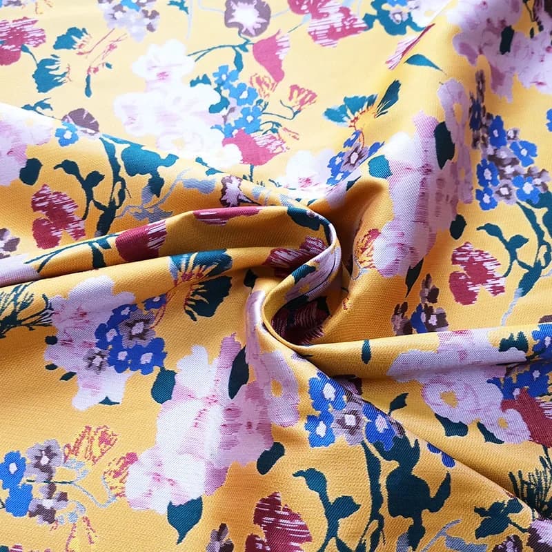 Jacquard Brocade Fabric Spring Autumn Dress Trench Coat Cotton Jacket European Brand Diy Sewing Yarn-dyed Cloth By The Meter