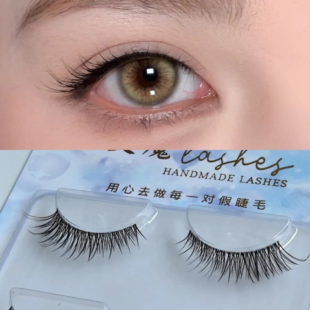 Nuove Ciglia Finte Naturali con Fascia Invisibile, Riutilizzabili, Nere, Voluminose e Spesse, per la Bellezza Femminile